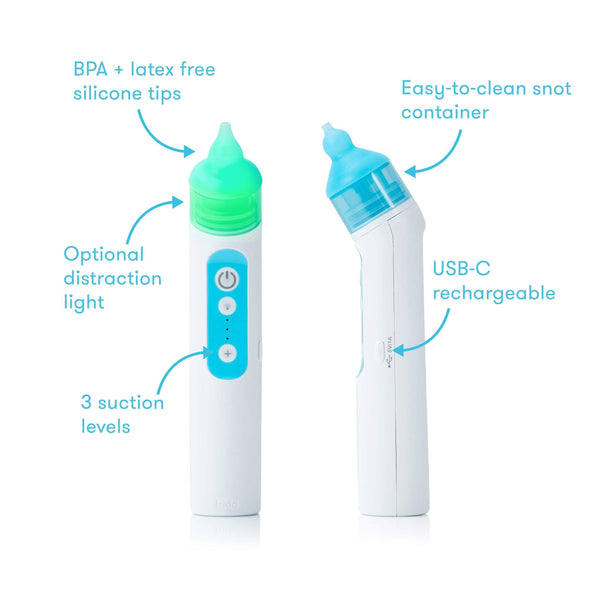 Baby Nasal Aspirator - Safe & Gentle Electric Nose Suction for Baby with 3  Suction Levels Plus Built-In Calming MUsic - Automatic Powered Sucker for