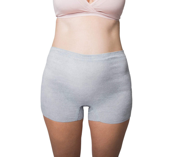 Frida Mom Disposable Postpartum Underwear (without pad), Super Soft,  Stretchy, Breathable, Wicking, Latex-free, Boyshort Cut