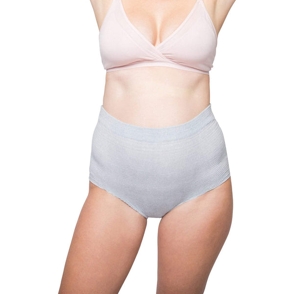 Mesh Postpartum Underwear Women C section Disposable Mesh Panties  Postpartum (White-6 Pack, M/L)