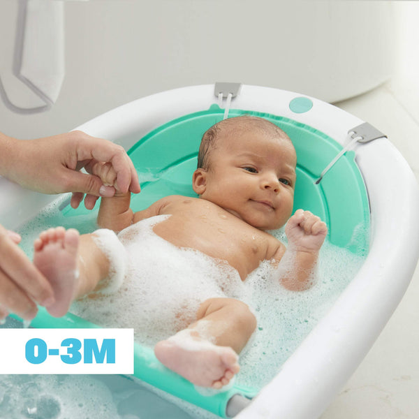Baby Bath Tub Newborn Baby Foldable Baby Bath Tub Pad & Chair