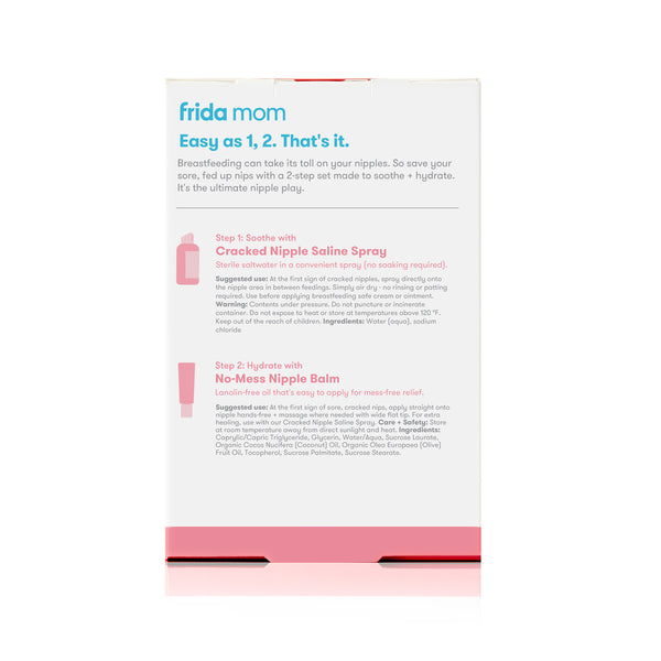 Frida Mom Breastfeeding Sore Nipple Set - 1 Tube /1.5 oz —1 Spray 2 fl oz