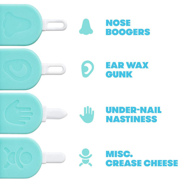 Frida Baby 3-in-1 Nose, Nail + Ear Picker by Frida Baby the Makers of  NoseFrida the SnotSucker, Safely Clean Baby's Boogers, Ear Wax & More