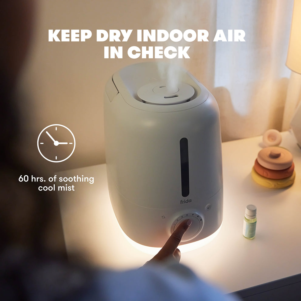 3-in-1 Humidifier XL + Diffuser + Nightlight – Frida | The fuss stops here.