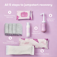 Postpartum Recovery Essentials Kit with Peri Bottle