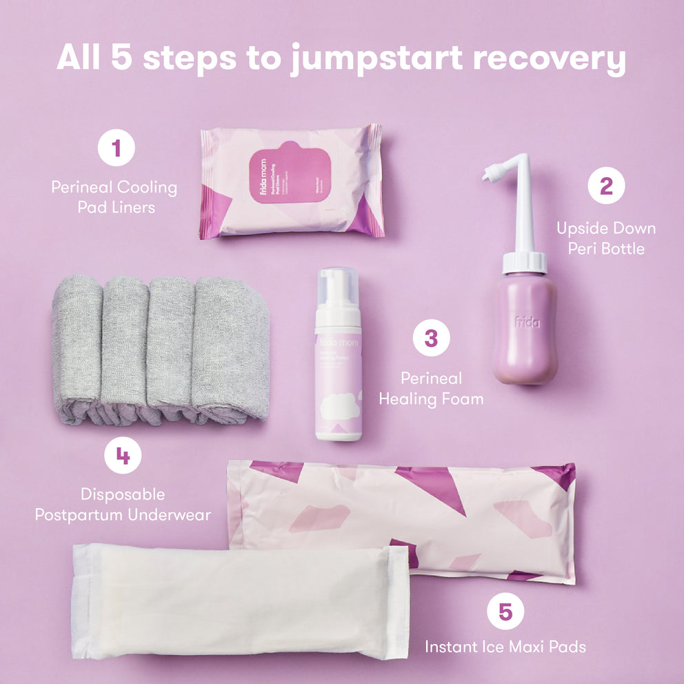 Postpartum Recovery Essentials Kit with Peri Bottle