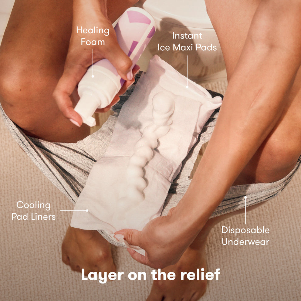 Postpartum Recovery Essentials Kit with Peri Bottle