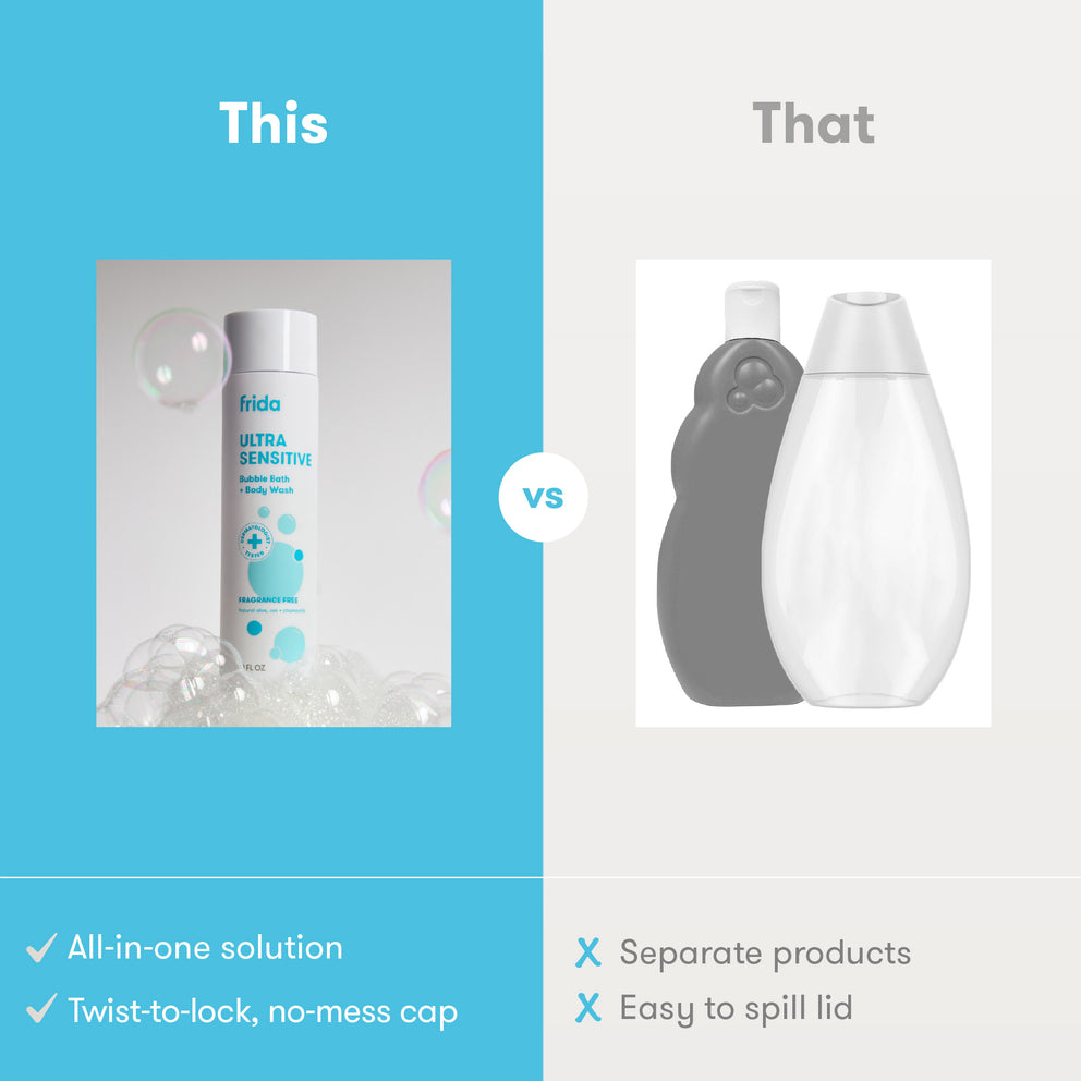 Ultra Sensitive Bubble Bath + Body Wash