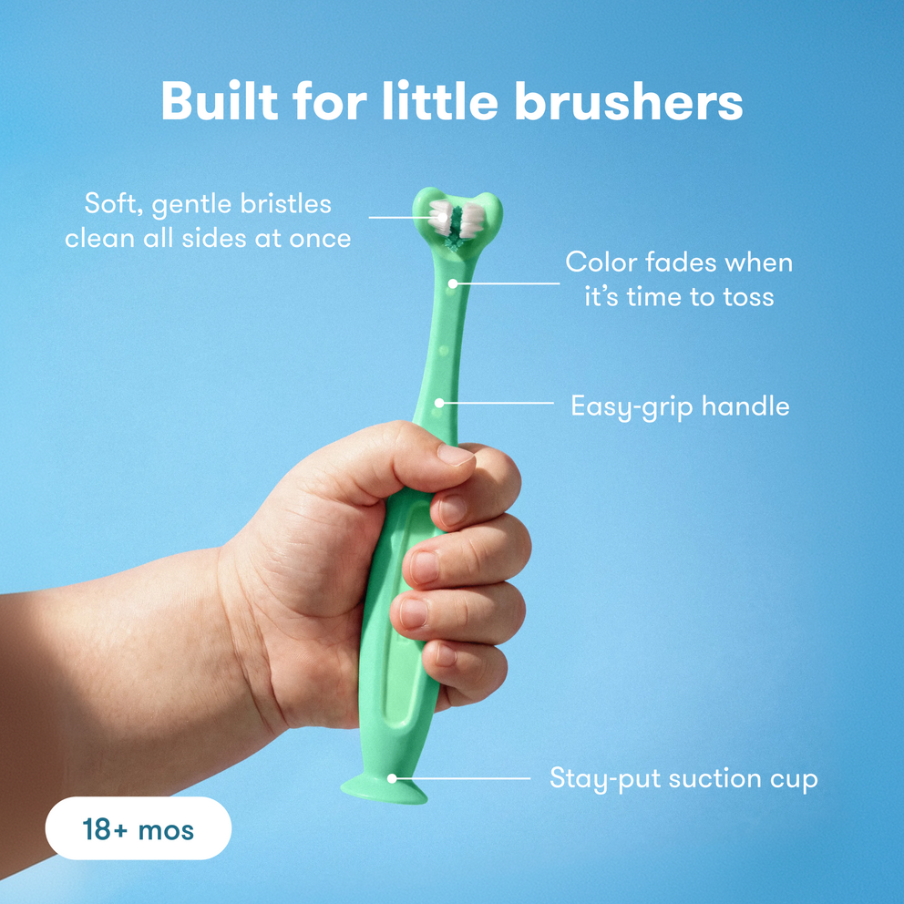 Triple-Angle Toothbrush + Fluoride Toothpaste Set