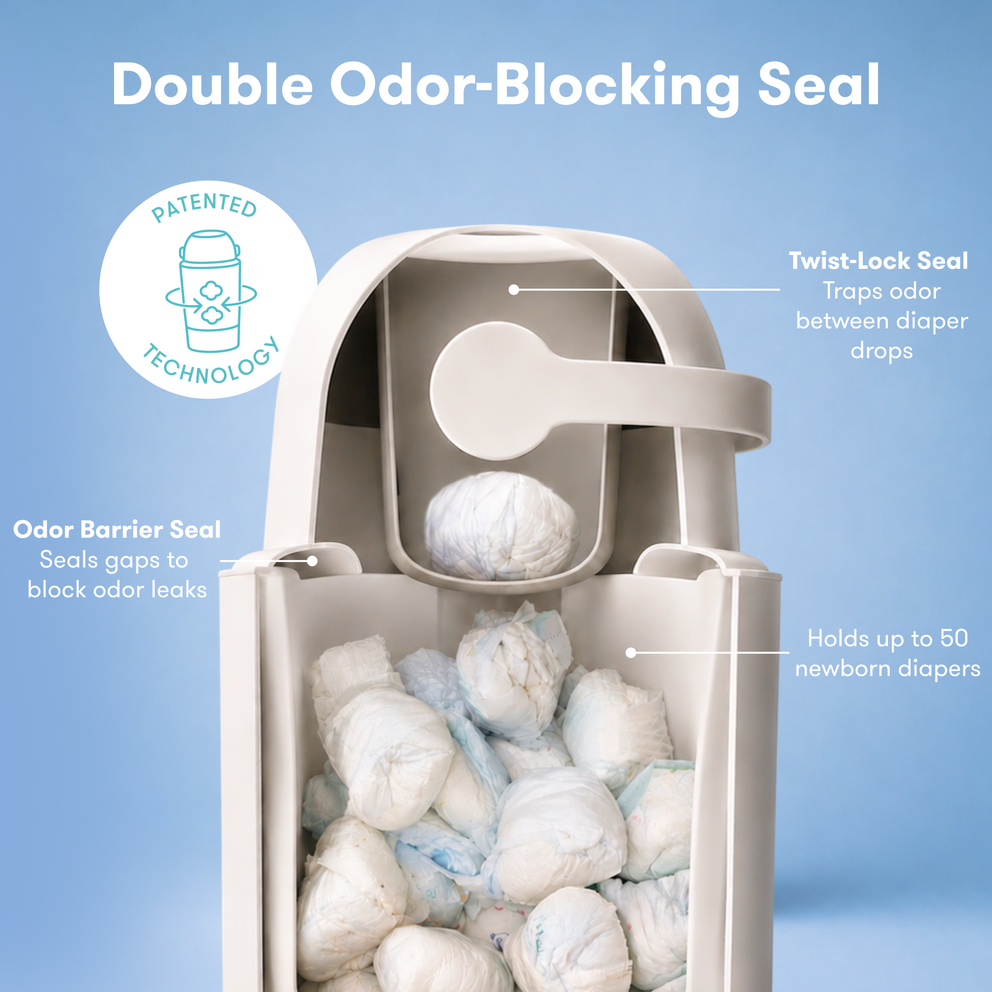 Odor-Blocking Diaper Pail