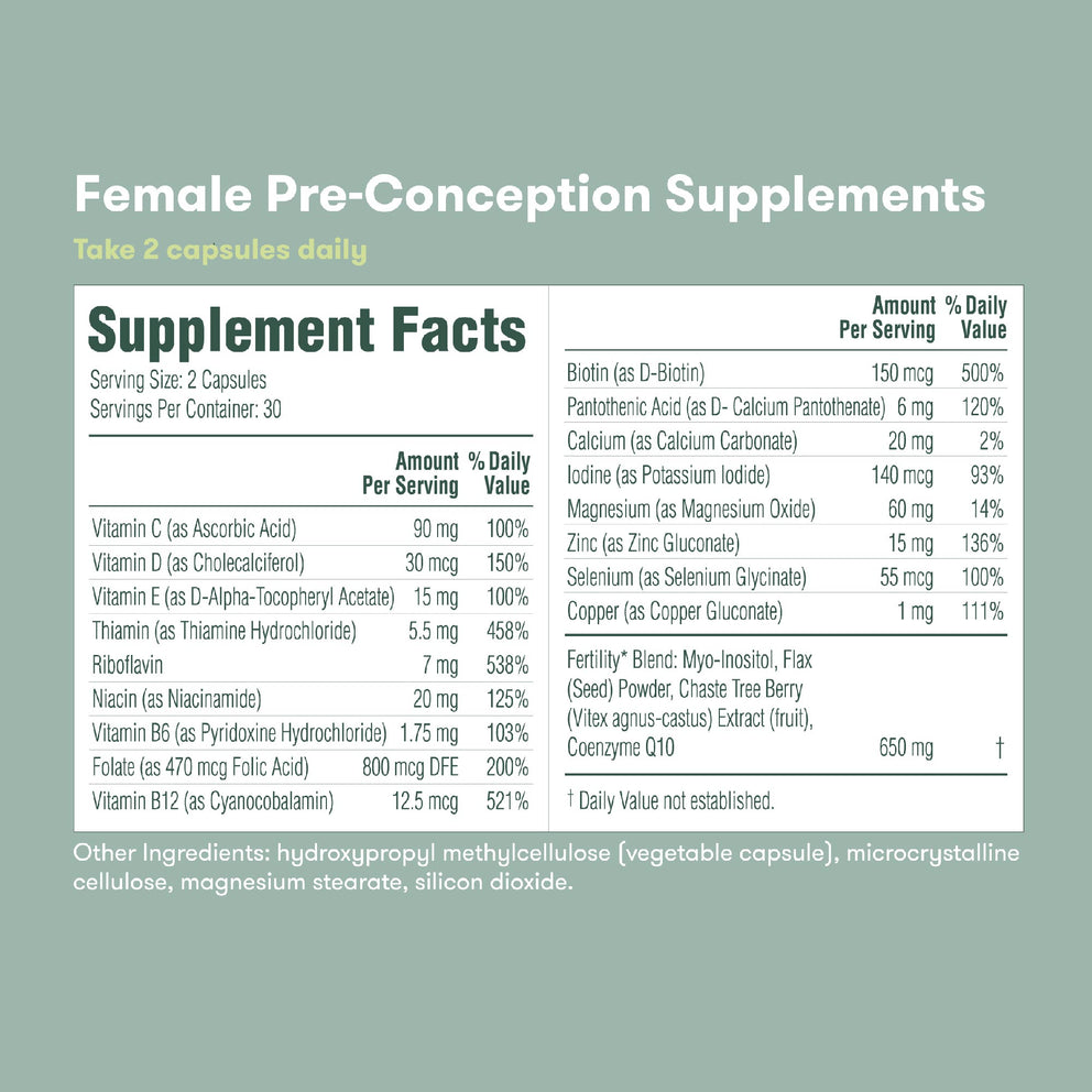 Pre-Conception Supplement Set