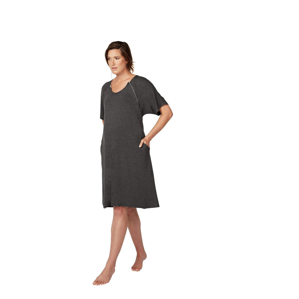 Mommy Labor and Delivery Gown - Stretchy Soft Maternity and