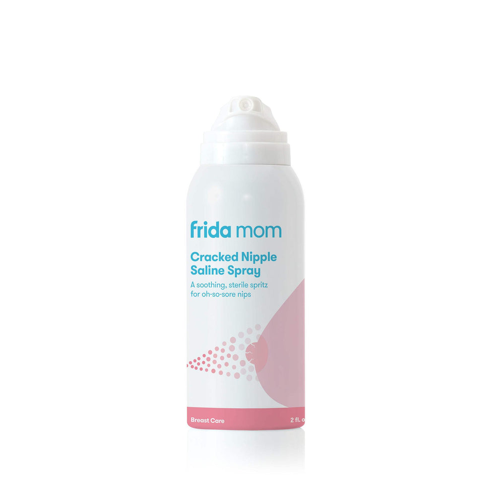 Frida Mom Sore Nipple Set with Soothing Saline Spray and No Mess Nipple  Butter, Breastfeeding Relief Cream, 2 Pieces