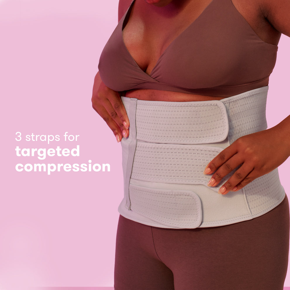 3 In 1 Postpartum Belly Band Wrap - Abdominal Binder Post Surgery C Section  Compression Girdle Belt - After Birth Recovery Support - Postnatal Pelvis