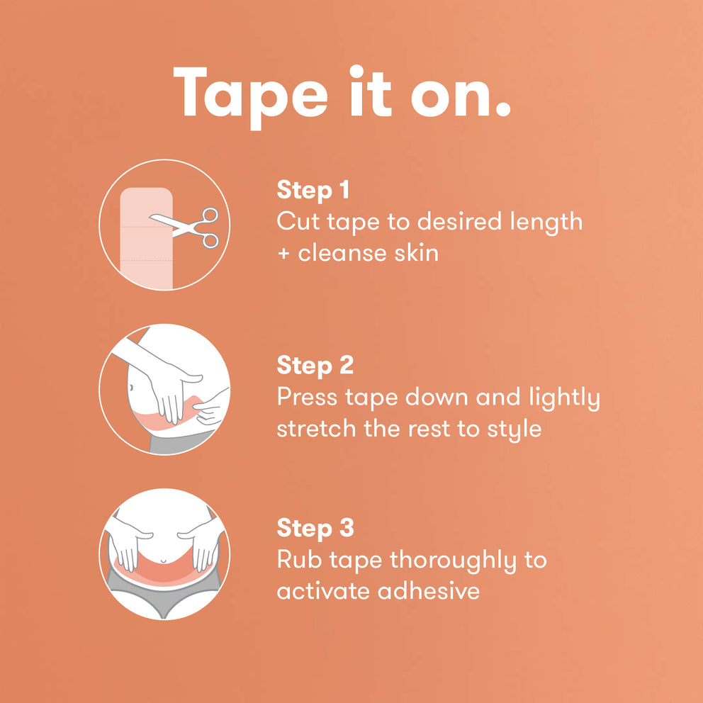 Pregnancy Tape Guide for Back & Belly Button Pain 