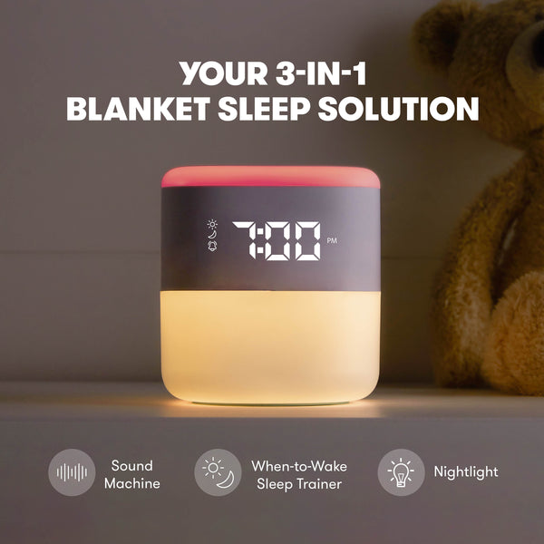 3-in-1 Sound Machine + When-To-Wake™ Clock + Nightlight